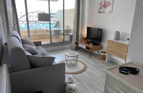 Carnon-Plage Apartment | Charmant studio vue mer et port