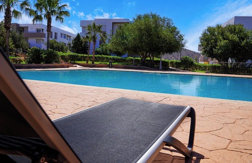 Tamrhakht Apartment | Charming Apt with Pool, Sea View & Large Terrace, in peaceful Imi Ouaddar