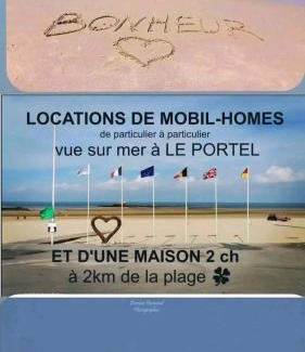 Le Portel Other | CHEZ ISA - Mobil home 2 ch - vue direct sur mer