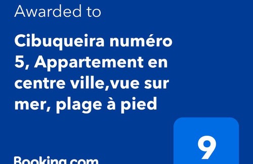 Le Moule Apartment | Cibuqueira numéro 5, Appartement en centre ville,vue sur mer, plage à pied