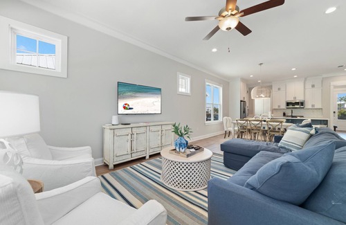 Orange Beach House | Coastal Luxury Beach Escape with Plenty of Room! Pool and Golf Nearby