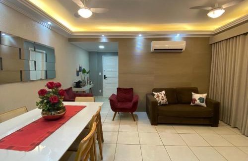 Vila Nova Apartment | Conforto com ar, tvs smart, na quadra da praia do Forte, em frente à Feira Artesanato
