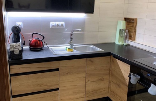 Zupanovice Apartment | Cosy apartment for 5 people with pool, WIFI, TV, patio and pets allowed