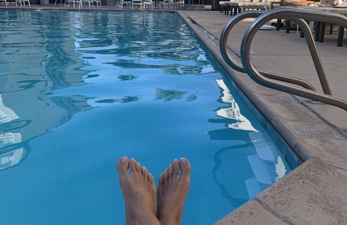 University City Condo | Cozy condo with gym/pool/hot tub, short walk to town and close drive to Beach