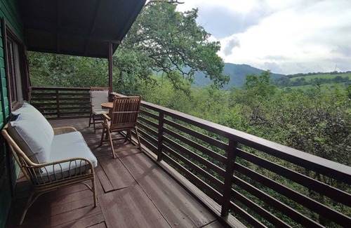 Dausenau Cabin | Cozy self-sufficient cottage with wonderful views & fireplace Pets welcome.