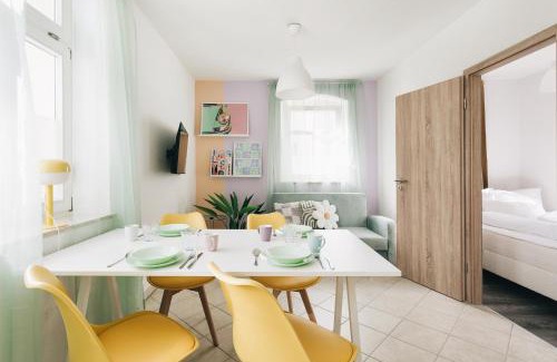 Loebau Apartment | Creekside Colors - Playful Apartment