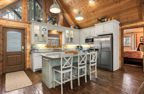 Broken Bow Cabin | Creekside Tango - Seasonal Creek! Pool Table! Pet Friendly! Free Firewood!