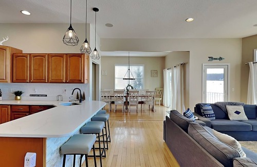 Waterfront Greens House | Dacha Verde | Luxe, Game Room, Hot Tub