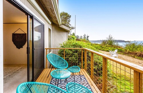 Hansville House | Dog-friendly Puget Sound cottage with private gym, sweeping views, fireplace