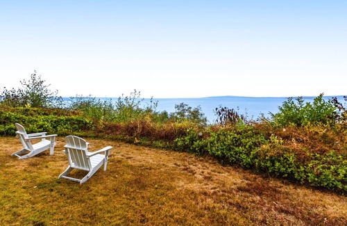 Hansville House | Dog-friendly Puget Sound cottage with private gym, sweeping views, fireplace