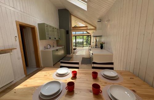 Nowe Rybie Villa | Dom w Starym Sadzie z basenem i sauną - Beskid Wyspowy