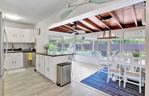 Florida North Atlantic Coast House | Eagle's Way: Firepit, Heated Pool, Sunroom Near BEACH!