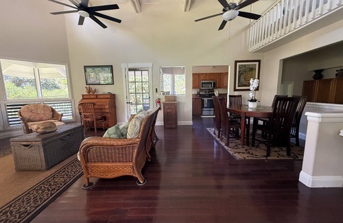 Kilauea House | Elegant Secluded Beach Estate Plantation in Moloaa Bay, Hi Kauai TVR 4180