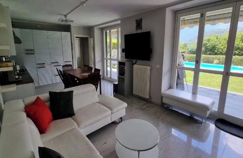 Colico Apartment | Elegant & Spacious Lakefront Retreat with Pool, Beach Access & Panoramic Views