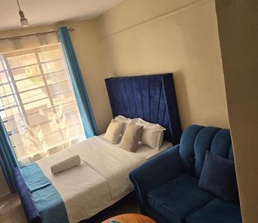 Kitengela Apartment | Elegant studio blue stays