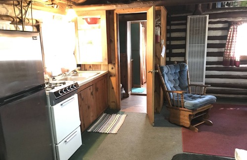 Grawn Cabin | Ellis Lake Resort - Maple Log Cabin-Interlochen/Traverse City