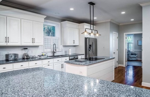 Isle of Palms House | Exclusive 5K sq ft Home w/Backyard Oasis & Salt Water Heated Pool, Steps 2 Beach