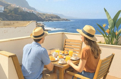 Garachico Apartment | Exclusive holiday apartment "Estudio Verde" at Villa Arte in Garachicos center