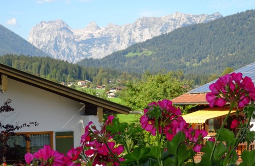 Unterschonau Apartment | Ferienwohnung Nr. 1 Jennerblick, 2 Personen, 45 qm, 1 Schlafzimmer, Wohnraum mit Schlafcouch, Balkon
