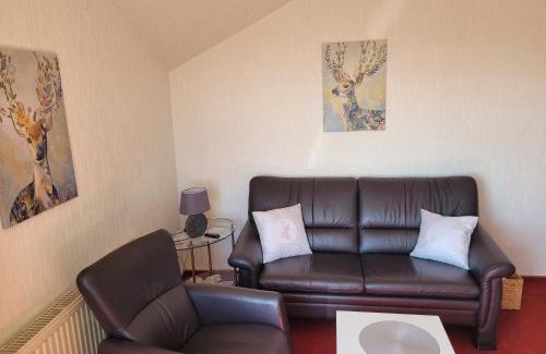 Bad Sachsa Apartment | Ferienwohnung Gipfelglück mit Fernblick und Strandkorb