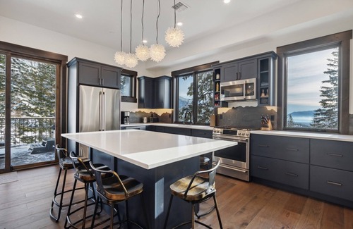 Whitefish Ski Chalet | Festive Stays Available! Stunning Chalet off Chair 3! Hot tub! Fitness Center!