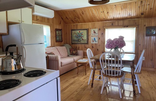 Saint Peters Bay Cottage | Fiddlehead Cottage on the Bay. Water view, bayside gazebo, trail access, beaches