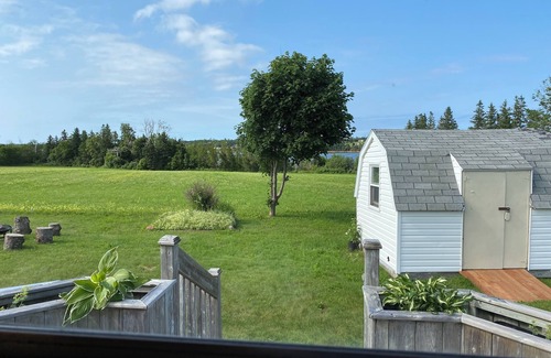 Saint Peters Bay Cottage | Fiddlehead Cottage on the Bay. Water view, bayside gazebo, trail access, beaches