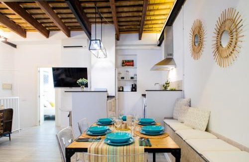 El Cabanyal Apartment | FLORIT FLATS - Cabanyal 3 Bedroom WIFI AC Terrace Beach Penthouse