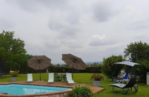 Louchy-Montfand House | Gîte Contemporain pour 4 avec Piscine Chauffée et Bureau à Proximité des Sites Historiques - FR-1-489-444