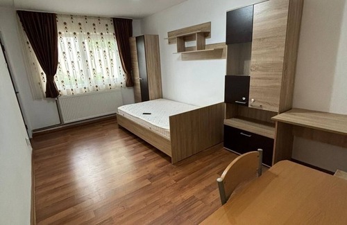 Cluj-Napoca Apartment | Garsoniera Garii- entire unit bedroom, bathroom and kitchen