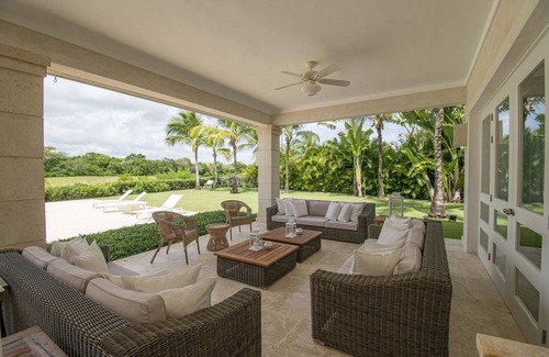 Punta Cana Villa | Golf-front Villa With Large Spaces Staff and Pool Situated in Luxury Beach Resort
