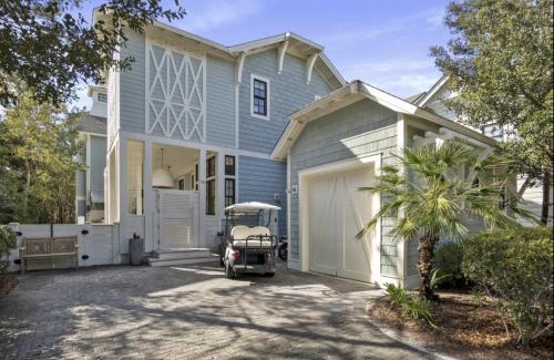 WaterSound Beach House | Grateful Tide By Stay on 30a, Private Beach- Golf Cart!