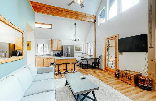 Truckee House | Grey Fireplace