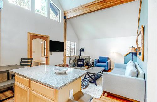 Truckee House | Grey Fireplace