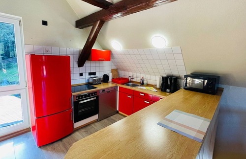 Elbingerode Apartment | Große FW mit Kamin, Terrasse und Drei Schlafzimmern - Ferienhaus Am Bach - mit 2 Ferienwohnungen