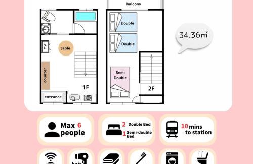 Joto Apartment | Guest House KANOYA 大阪城まで徒歩15分,京橋で古民家貸切,USJ,京都,神戸にも好アクセス