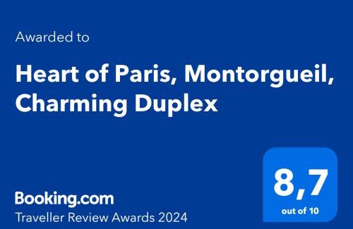 Quartier du Mail Apartment | Heart of Paris, Montorgueil, Charming Duplex