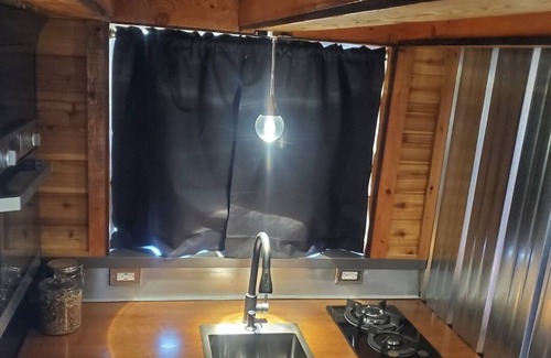 Port Ludlow Bed & Breakfast | High end tiny home with tons of light, exposes serene views of mature forests.