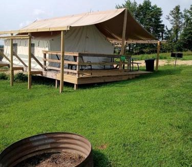 Logan Other | Impressive Tented Cabin with Peaceful Vistas and Fire Pit in Logan, Ohio