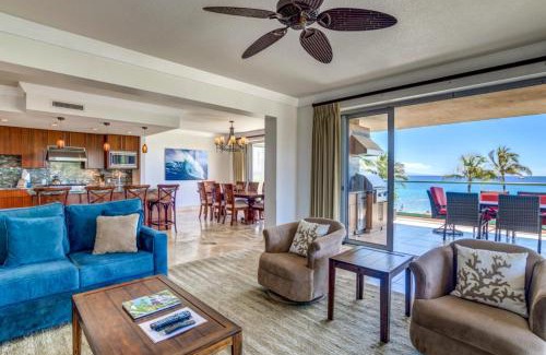 Honokowai Apartment | KBM Resorts FREE CAR Honua Kai Hokulani Oceanfront 6-Bedroom Condo Private BBQ on Balcony HKH-20103