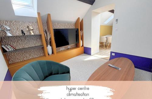 Lons-le-Saunier Apartment | L'échapée verte Grand T3 avec climatisation