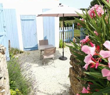Chaille-les-Marais Apartment | L'enclos bleu, gîte - marais poitevin avec piscine chauffée