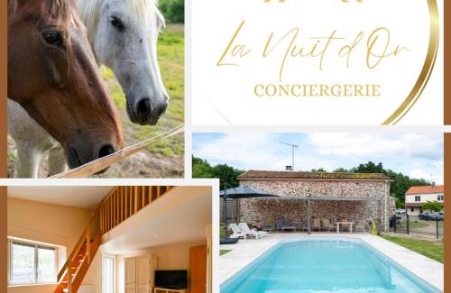 Saint-Macaire-en-Mauges House | L'Evasion en Pierre Piscine et Étang Privé