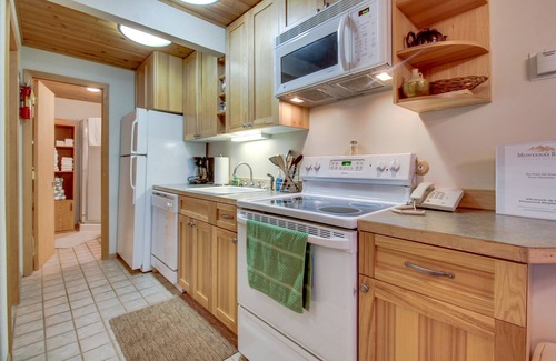 Whitefish Condo | Lake-view condo with deck, pool, hot tub & close beach access - near skiing