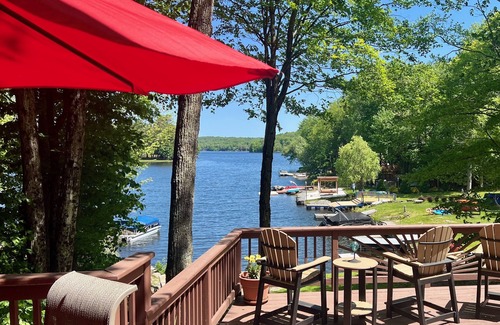 Hamlin Ski Chalet | Lakefront Cabin with Fantastic views & Private Dock, The Hideout!