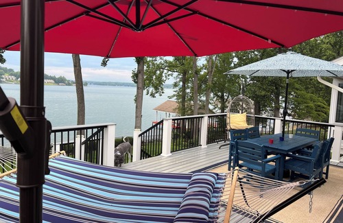 Penhook House | Lakefront Home with Private Dock, Sunset Views, Pet-Friendly~sleeps eight