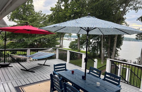 Penhook House | Lakefront Home with Private Dock, Sunset Views, Pet-Friendly~sleeps eight