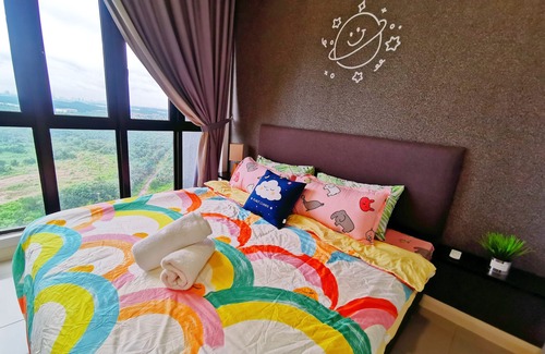 Medini Apartment | Legoland 7min walk @HappyStarLight Suite for families-2B2R Lakeview 1-8pax max