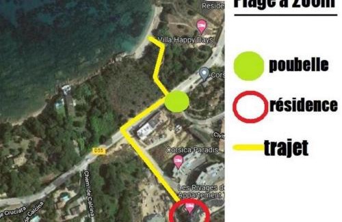 Pietrosella Apartment | Les Rivages de Stagnola Appartement T3 vue mer et montagne plage 200m climatisé