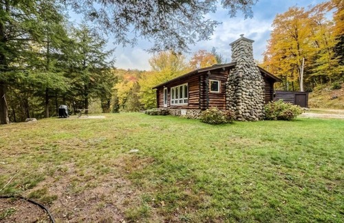 Duhamel Cabin | Log Cabin Getaway - rustic-chic - waterfront, dock, firepit & indoor fireplace!